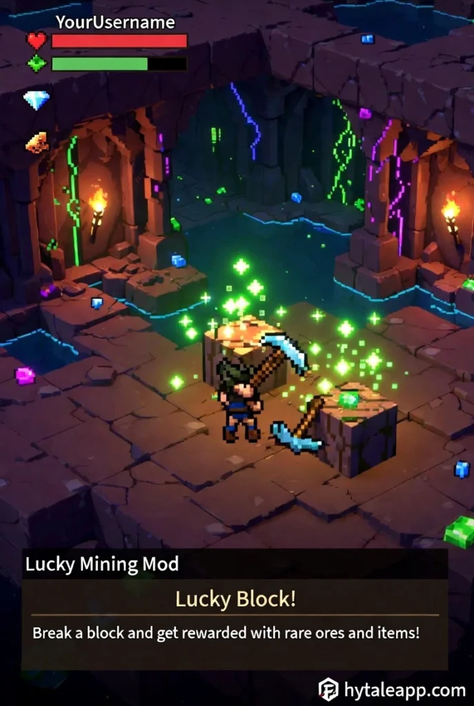 LUCKY MINING MOD HYTALE 