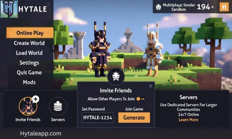 How To Play Hytale multiplayer