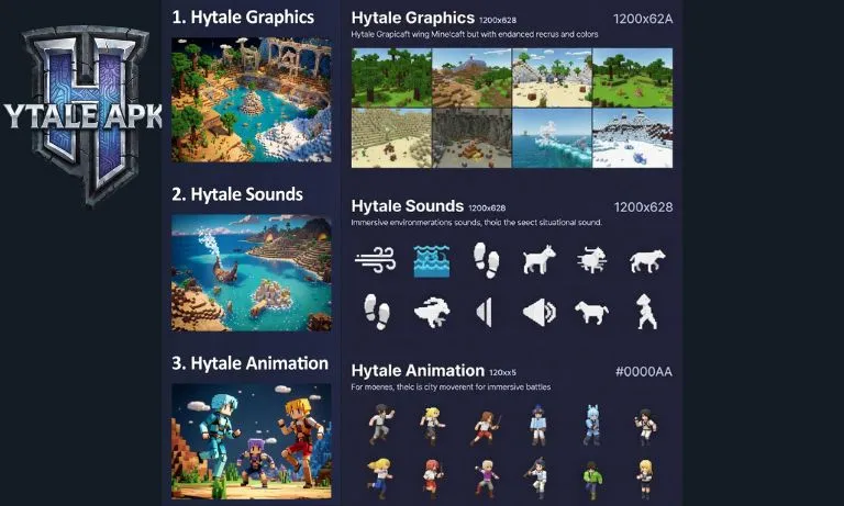 Hytale apk Graphics, Sounds, and Animation