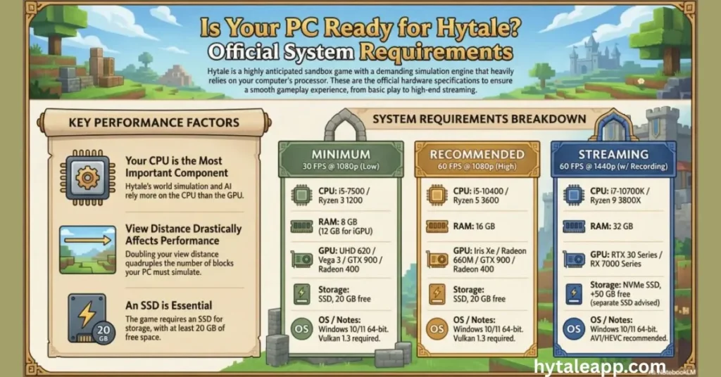 Hytale APK System Requirement